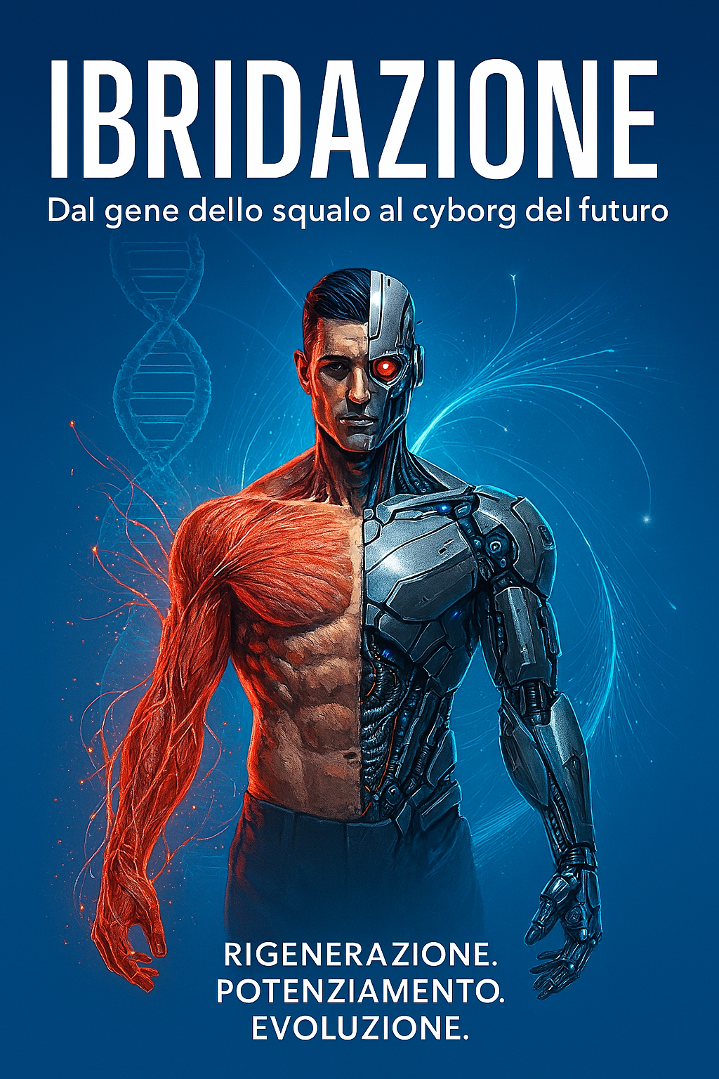 Scopri di più sull'articolo IBRIDAZIONE: Il corpo che si reinventa. Dal gene dello squalo al cyborg del futuro